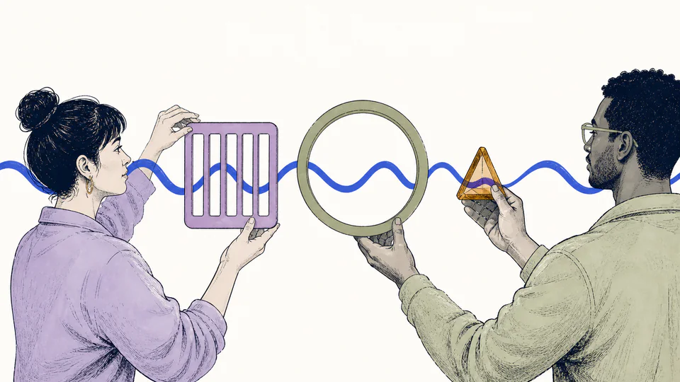 Editorial arrangement of one electromagnetic wave connected to frequency, wavelength, photon-energy, and period measuring instruments