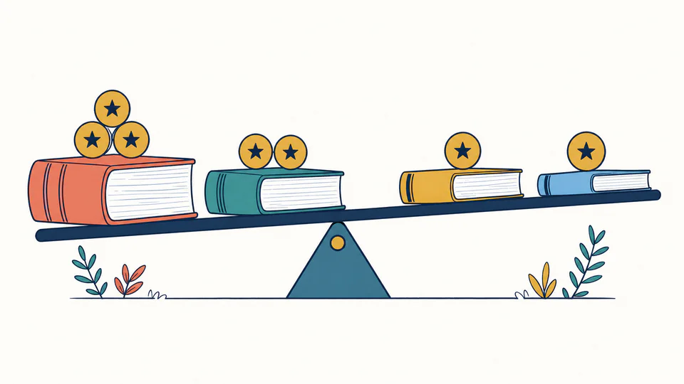 Credit Hour Weighted Score Calculator editorial illustration showing credit-weighted GPA as an education planning record with evidence, threshold, and follow-up action kept separate.