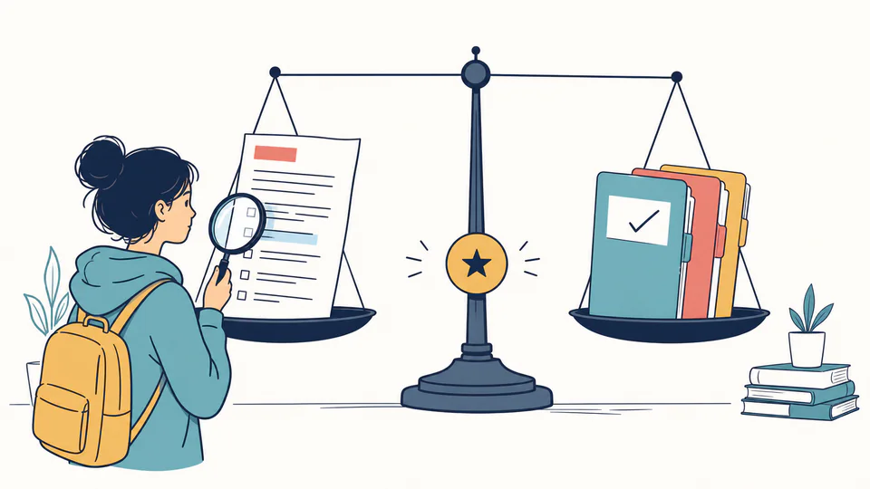 Final Exam Benchmark Calculator editorial illustration showing projected course margin as an education planning record with evidence, threshold, and follow-up action kept separate.