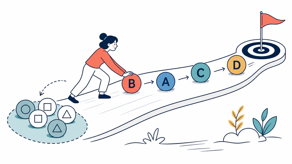 Standardized Test Target Score Calculator editorial illustration showing correct items needed as an education planning record with evidence, threshold, and follow-up action kept separate.