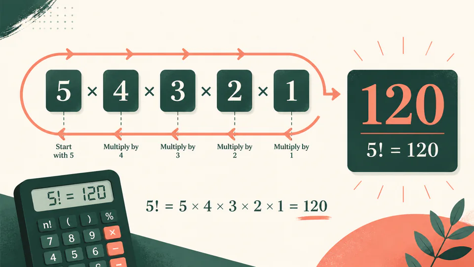Descending number tiles multiplying into one rapidly growing factorial value
